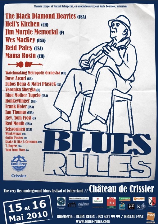 Reid Paley Trio - May 15th at the Blues Rules Festival at Ch�teau de Crissier, Switzerland
